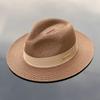 Panama Straw Hat Unisex Top Hat Fedora Hat Big Head Size Sunshade Adjustable Elegant Gentleman Versatile Style