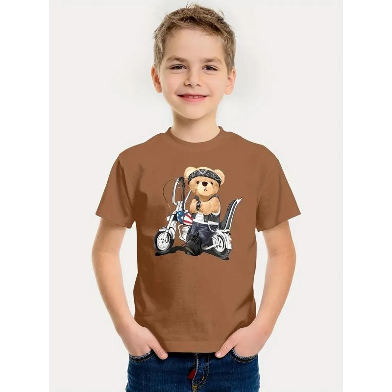 Boys' Short Sleeved T-shirt Summer New 3D Printed Children's Clothing T-shirt