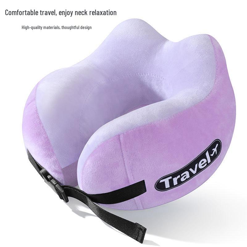 Custom Logo U-Shaped Neck Support Pillow for Airplane Travel