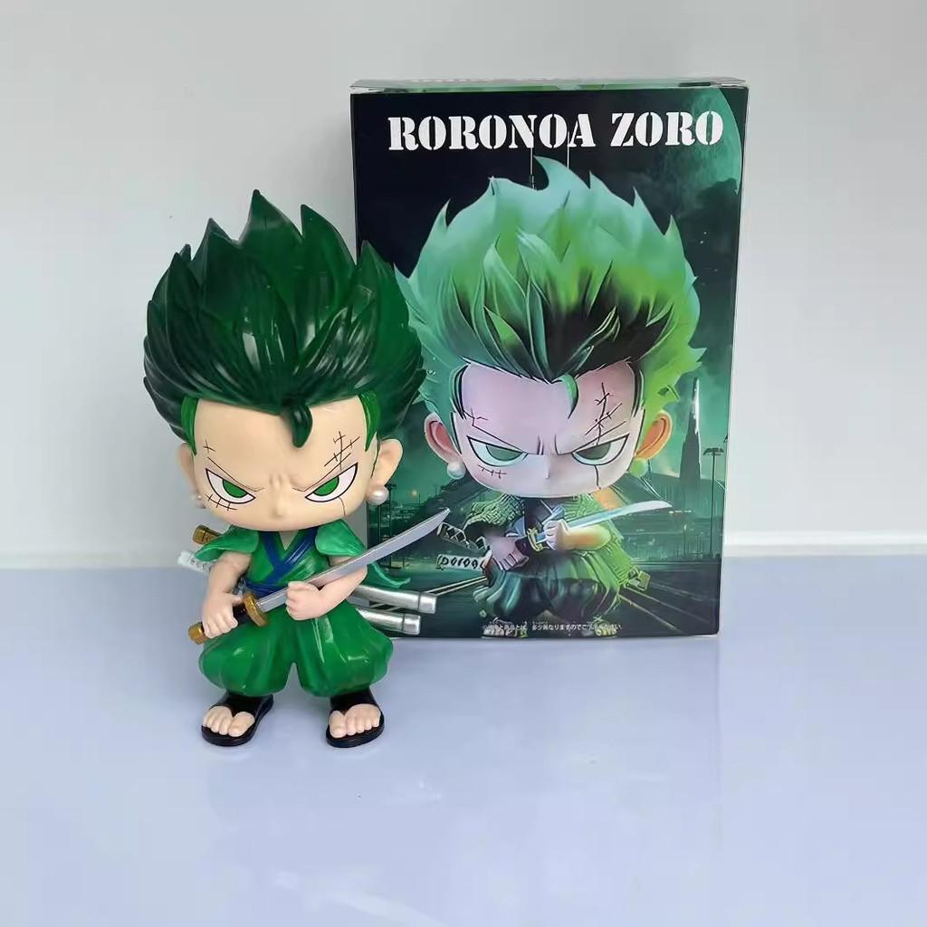 Stunning Piece One Zoro Q Version Figure 15cm Pvc Adorable Collectible For Fans