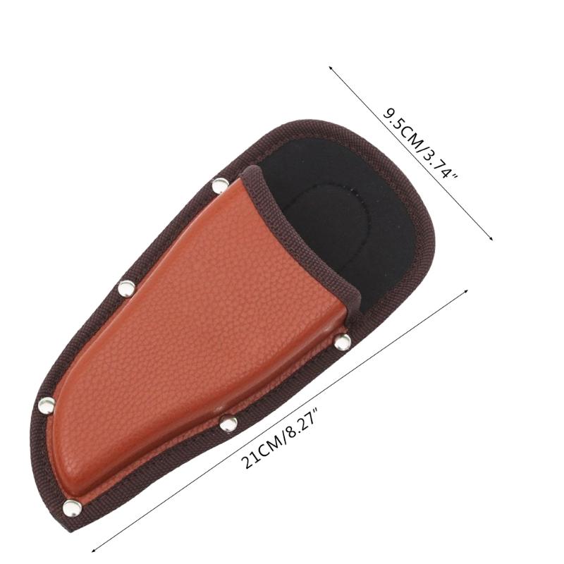 Hand Pruner Pouch and Folding Knife Holder Compact Protective Leather for Case