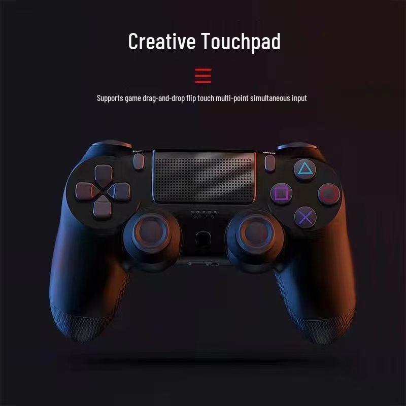 Universal Bluetooth Wireless PS4 Controller: Compatible with PC, Android, Apple, Mobile & Tablet, with Vibration Function.