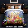 Adventure Time Design Bed Bedding Set 1 Duvet Cover + 2 Pillowcases Soft Breathable Household Bed Linens