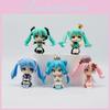 Adorable Sitting Hatsune Miku Chibi Figure Pvc Toy Model 8.5cm Cute Doll Gift