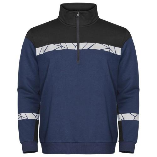 Projob Mens Progression Half Zip Sweatshirt
