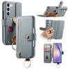 For Samsung Galaxy S23+ Case RFID Blocking Zipper Wallet PU Leather Mobile Cover