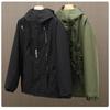 Plus Size 10XL 12XL Jacket Men's Three-in-one Detachable Autumn and Winter Plus Velvet Thick Jacket Fat Plus Size Winter Warm Jacket