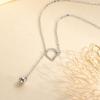 Necklace Cat Bell Korean Version Simple Niche Versatile Retractable Collarbone Chain Premium Durable Quality Useful