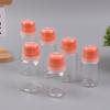 1Pcs Round Square Empty Plastic Sauce Squeeze Bottles Refillable Condiment Containers With Graduated For Salad Dressing Bbq Oils