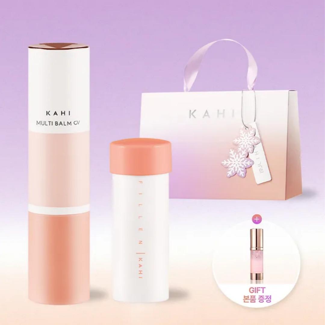 

Kahi Multi Balm CV 9g + Refill Kit 9g Set with Essence – Premium Caviar Skincare Gift