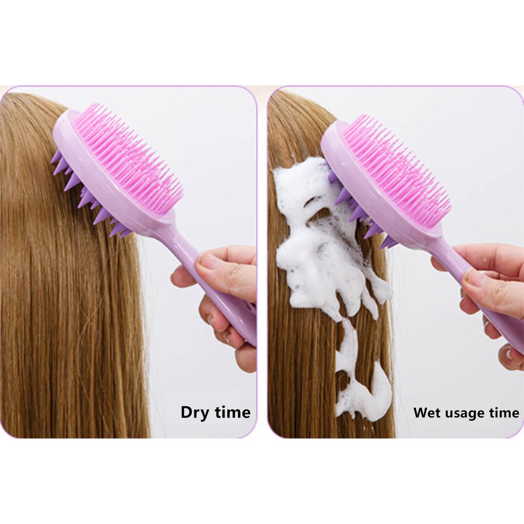 Two Sided Hair Brush for Detangling Wet and Dry Hair Scalp Massage Brush Reduce Frizz Smooth Shine Gentle on All Hair Types