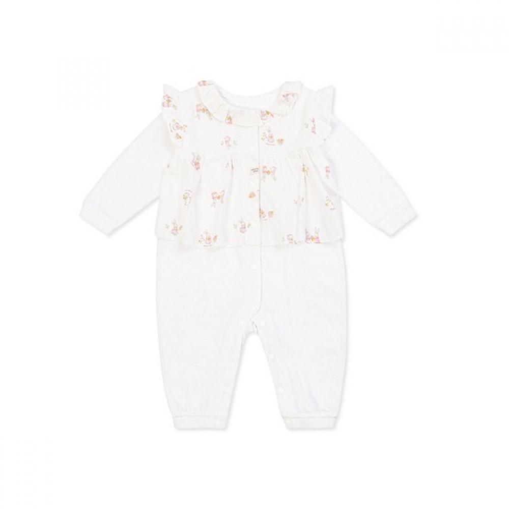 Organicmom Long Sleeve Space Suit Mlslqe04 white/75