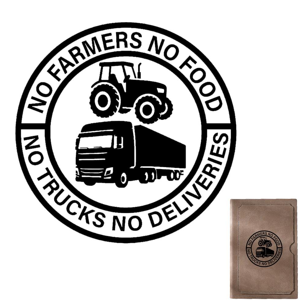 

No Farmers No Food Car Stickers,Waterproof Vinyl Decal for Car,Ideal for Car Bumpers,Spreads The Message of Farmers Importance чёрный