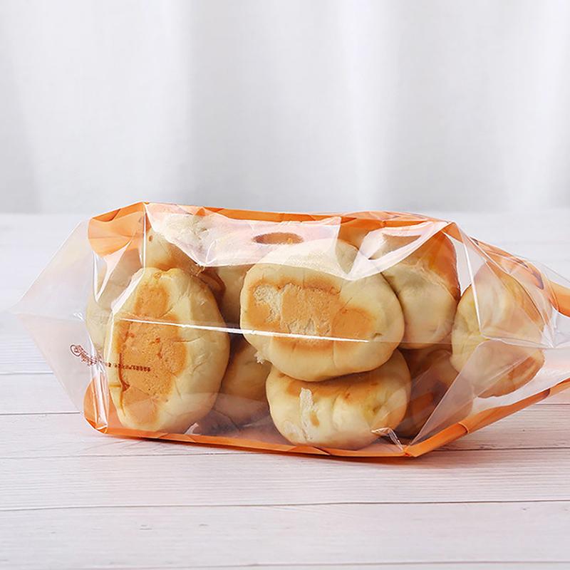 10 Stück Transparente Ziplock-Beutel Groß Transparent Toastbeutel Brothalter Tragbar Selbstklebend Gebäck Lebensmittelverpackung Bäckerei Geschenk
