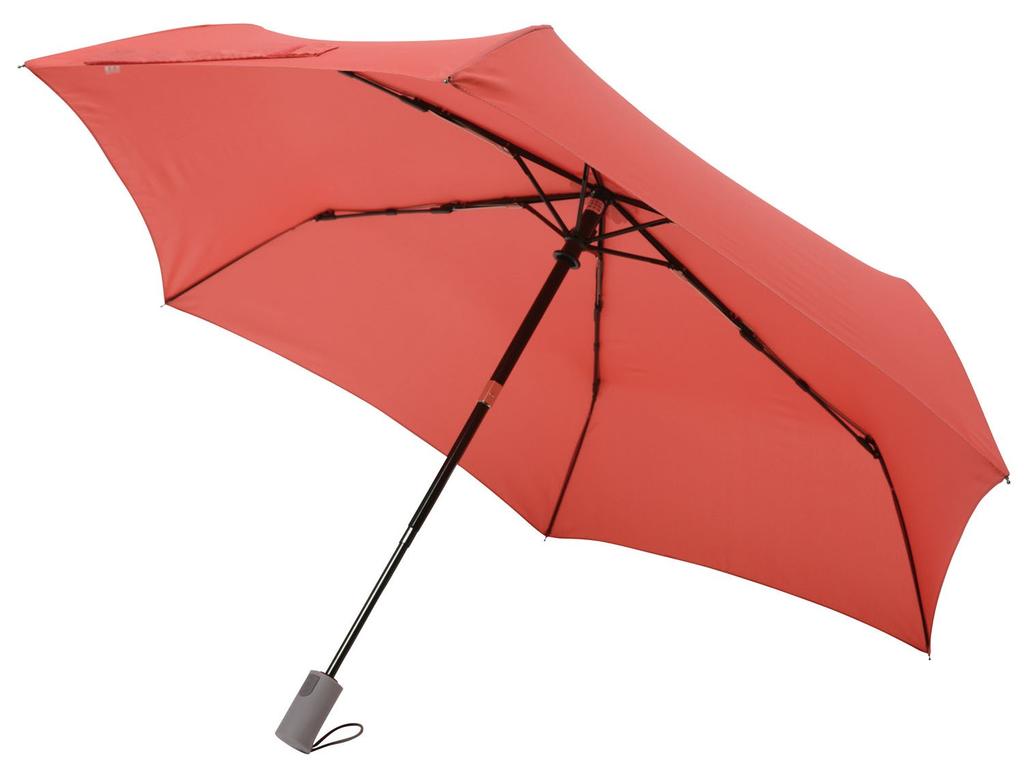 mabu Folding Umbrella Automatic 6 Ribs Main Rib 55cm RAKURAKU Carmine Open/Close MBU-AOCPT01