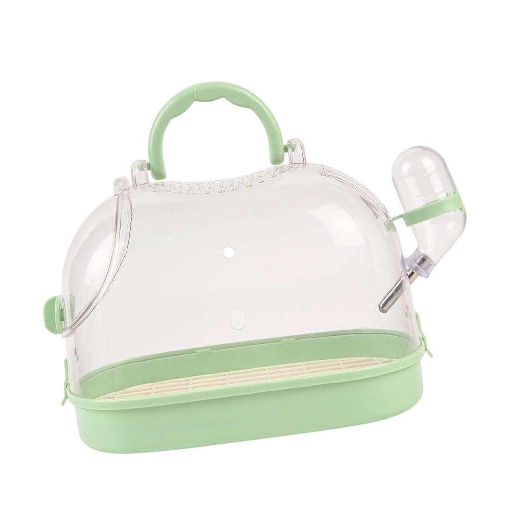 Ventilated Small Animal Carriers Cage with Top Airflows Clear View Design Water Bottle For Pet Monitoring Outdoor Trip