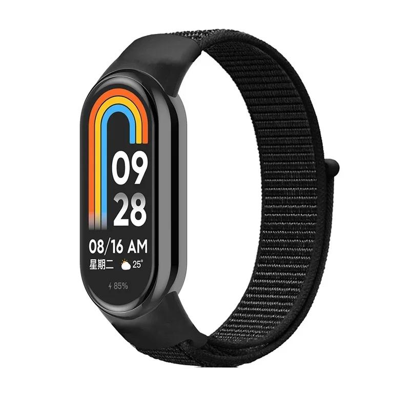 

Nylon Loop Sports Strap for Mi Band 9 NFC SmartWatch Wristband Replacement Correa Mi band 9-8 Bracelet Belt Accessories For Mi band 8-9&Mi Band 9 8