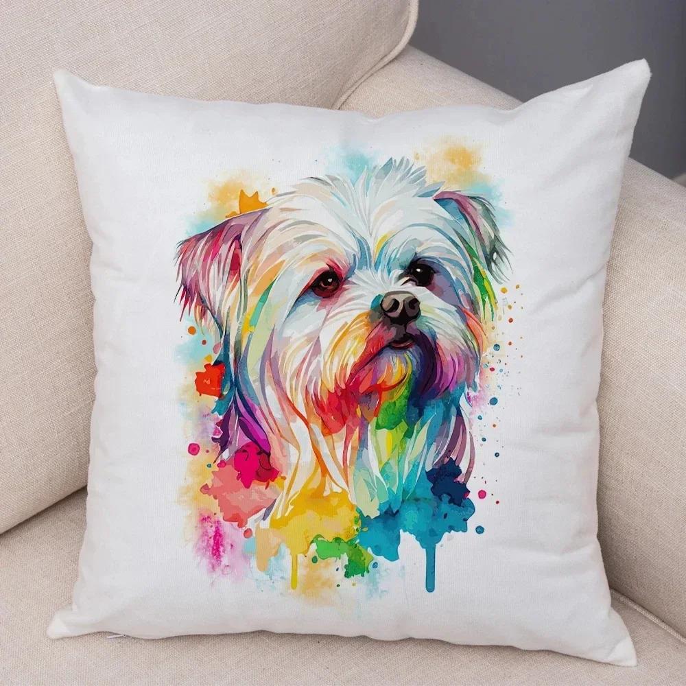 Cartoon Katze Hund Löwe Panda Vogel Kissenbezug Dekor Niedliches Tier Kissenbezug Pfirsichhaut Weiche Kissenbezüge Für Kinderzimmer Zuhause