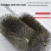 Electric Drill Stainless Steel Pipe Brush with Extended Handle for Polishing, Grinding, Deburring, and Rust Removal