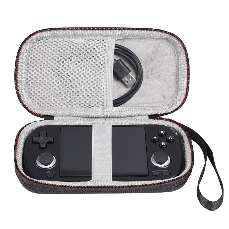 Protector Case Storage Box for RG40XX H Scratchproof Bag Handheld Game Console Carrying Case with Mesh Pocket Lanyard