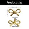 Simple Metal Cabinet Knob Drawer Pulls Bowknot Shape Furniture Decorative Handle for Kitchen Cupboard Wardrobe
