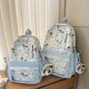 Dog Printed Backpack Student Lightweight Schoolbag Girls Large Capacity Backpack