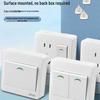 Surface Mounted Switch and Socket Panel - One Gang, One-Way, Five-Hole, Single Control & Two Gang, Double Control Wall Light Switch