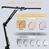 LED Desk Lamp for Home Office, Clamp-On with 5 Light Modes & Auto Shut Off , Eye-Caring Lighting for Study/Bedroom/Computer Desk