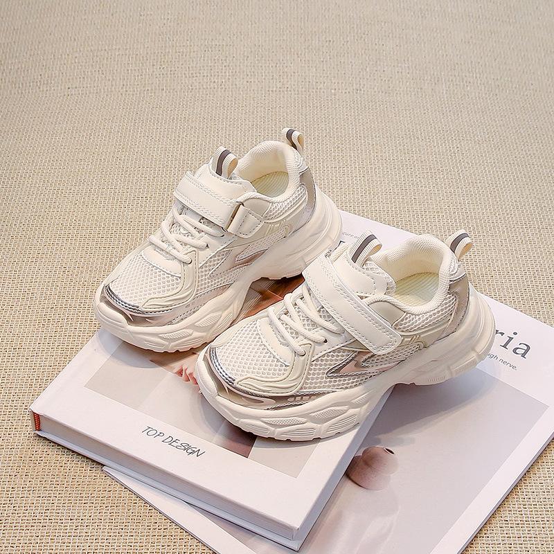 Girls' sports shoes 2025 new spring and autumn children's shoes mesh breathable dad shoes summer men's middle-aged and older children's mesh shoes