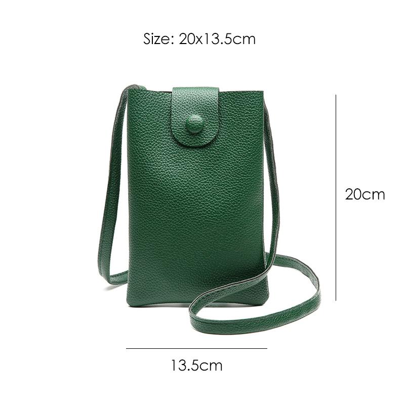 Casual Woman Mobile Phone Bag Crossbody Solid Small Shoulder Bag Hasp Summer Designer Bag Ladies Clutch Bags and Purses