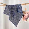 Double Crepe Handmade Curled Square Scarf Fashion Printed Silk Scarf Spring Versatile Decorative Sunscreen Shawl 111% Mulberry Silk