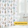 Cross-Peva Shower Curtain: No-Punch, Moisture-Proof, Waterproof, Quick-Dry, Thickened Partition for Dormitory or Bathroom