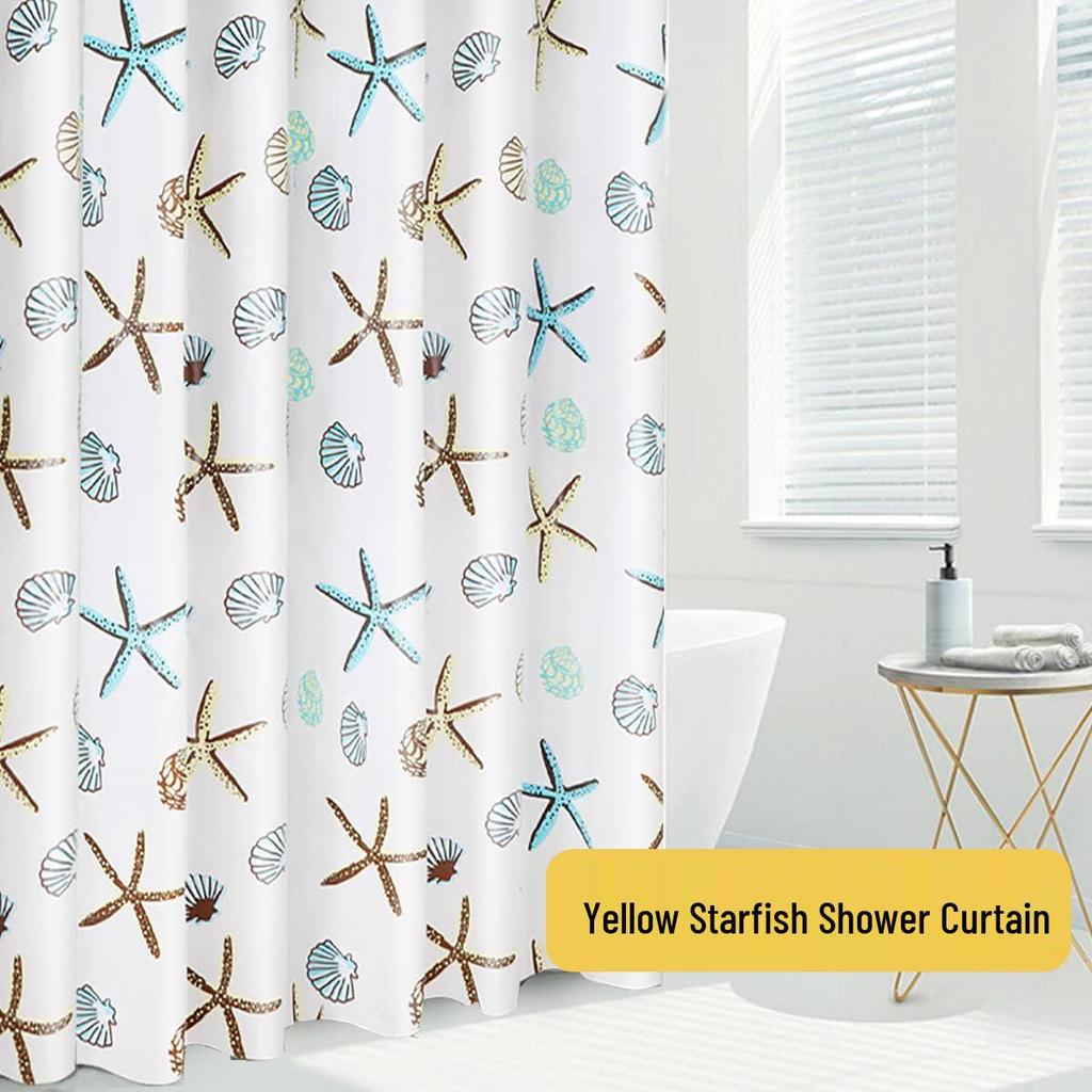 Cross-Peva Shower Curtain: No-Punch, Moisture-Proof, Waterproof, Quick-Dry, Thickened Partition for Dormitory or Bathroom