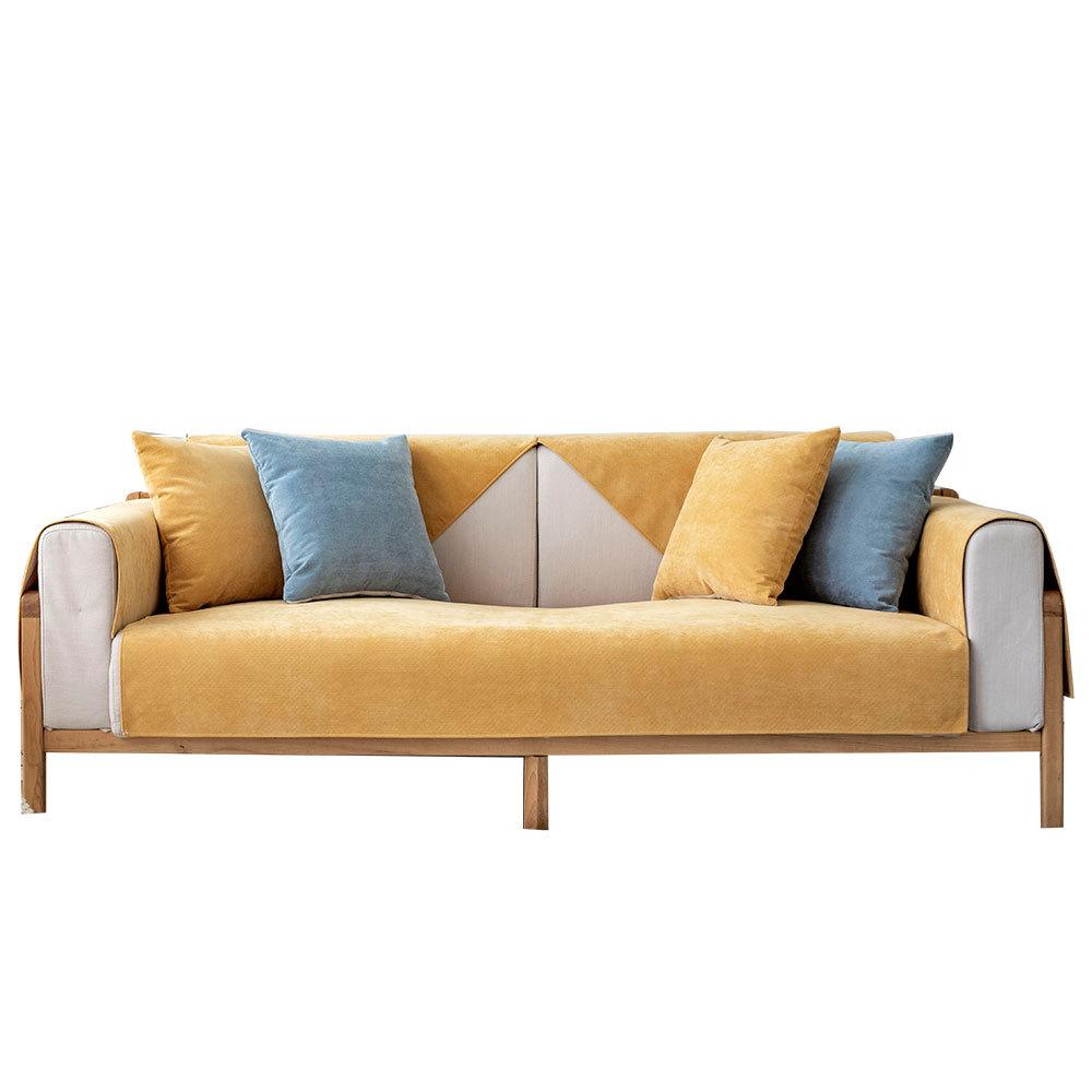 Waterproof Sofa Cushion Anti-Scratching Four Seasons Universal Non-Slip Modern Simple Solid Color Pet Urine-Proof Sofa Cover Backrest Towel