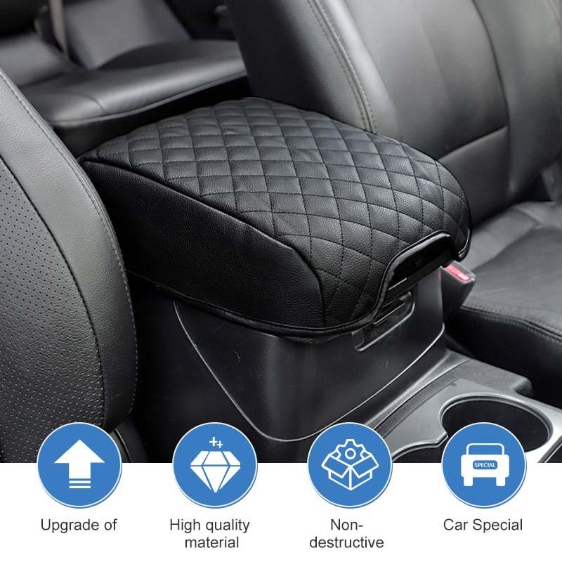 Leather Armrest Protective Cover Anti-Scratch Pad Decoritive Cover For Mitsubishi PAJERO 2007-2021  Car Interior Accessories