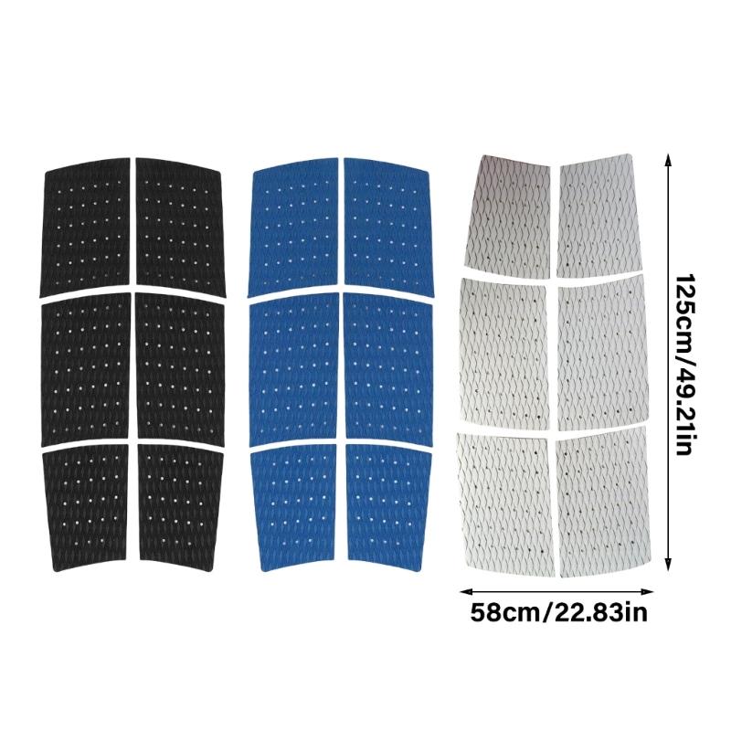 Surfing Pad, Surfboard Traction Pad Antislip Surfing Skimboard Sticker Front and Tail Deck Pad, Surfboard Traction Pad
