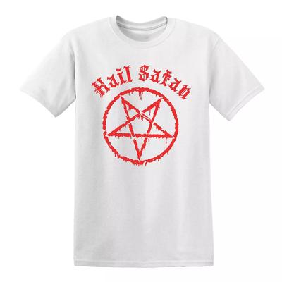 Hail Satan T Shirt Pentagram Star Rock Goth Unholy Satanic Devil Punk Top Tee High-end Luxury Is for Both Men and Women Top Y2k