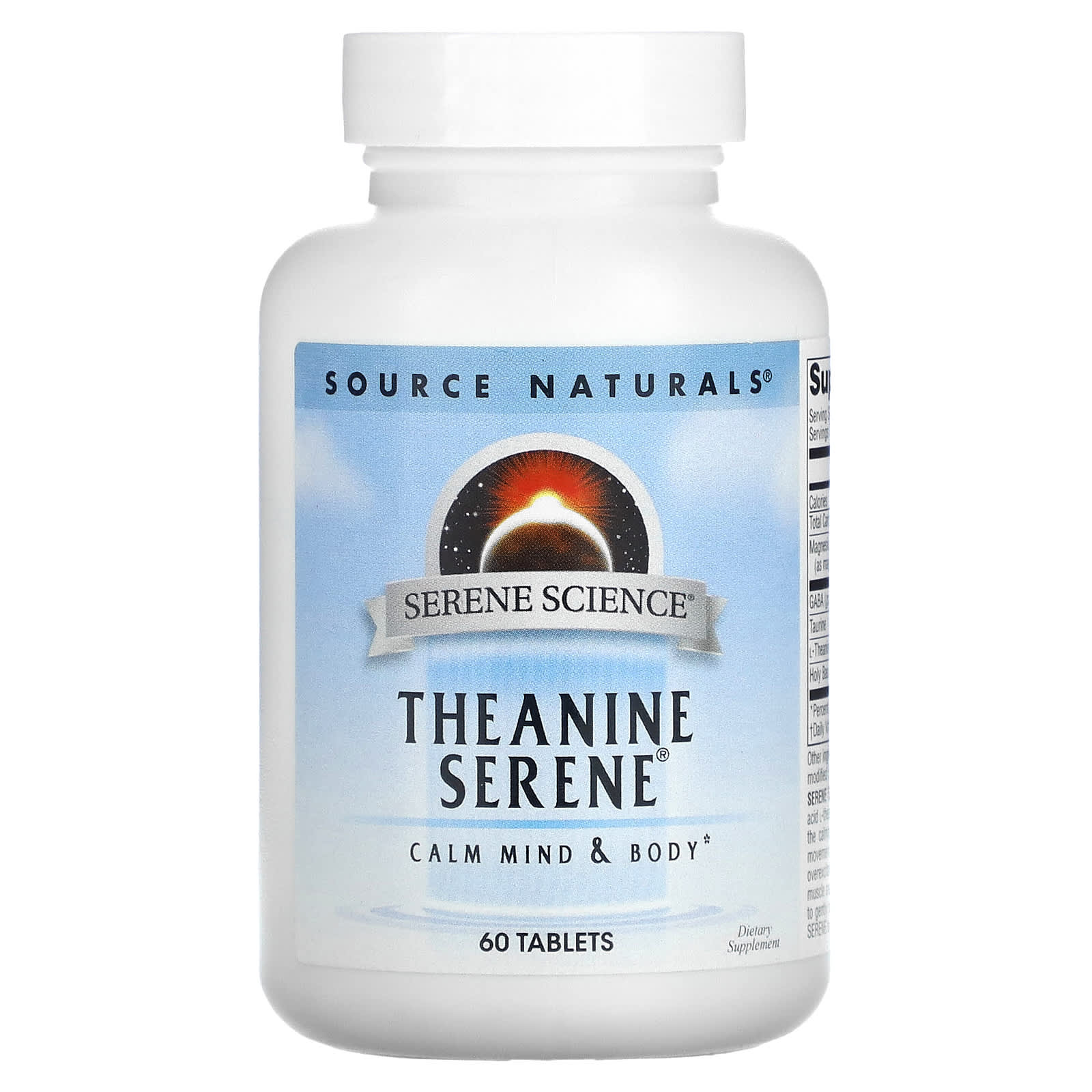 

Serene Science, Theanine Serene, 60 tablets