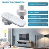 Small E27 Lamp Holder with Remote Timer Scheduling Energy Saving Remote Socket Wireless Light Socket for Home Lighting