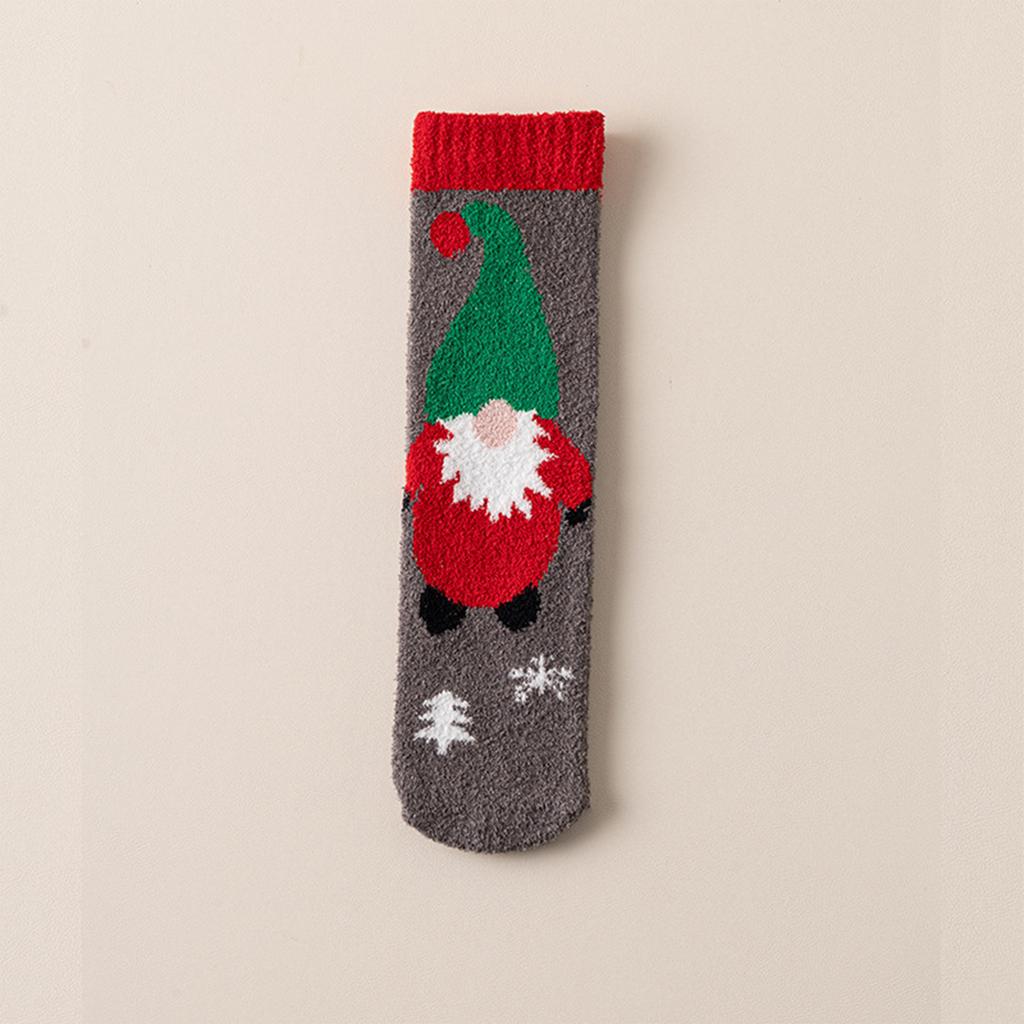 Women's Thick Warm Mid-Calf Sleep Socks Cute Cozy Floor Socks for Christmas