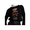Polo Ralph Lauren Pattern Embroidered Pullover Crew Neck Sweater Women sweater Black 211847029-002