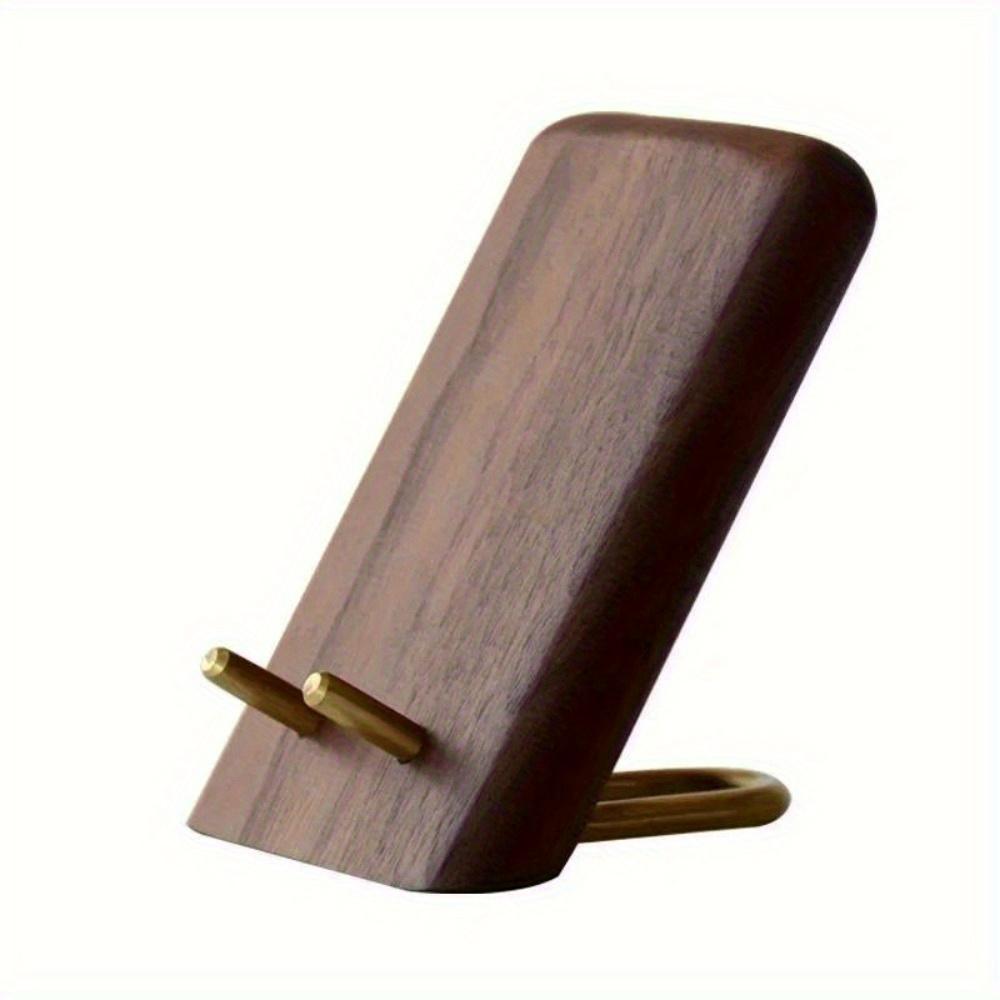 1PC Desktop Tablet Holder Universal Table Cell Phone Support Mobile Phone Holder Wooden Walnut Stand
