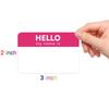 80Pcs Name Tags Hello My Name Is Stickers 6 Colors Colorful Name Tag Stickers For Office Meeting 3.5" X 2" (10 Sheets)