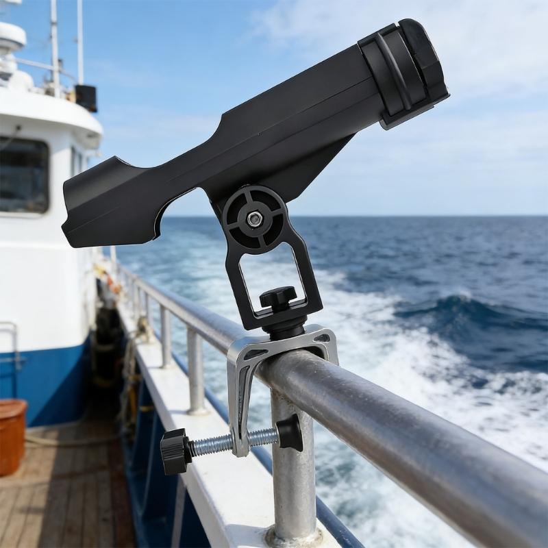 Adjustable Boats Fishing Rod Holder Boats Rotatable Folding Fishing Rod Rack for Secure Angling Experience