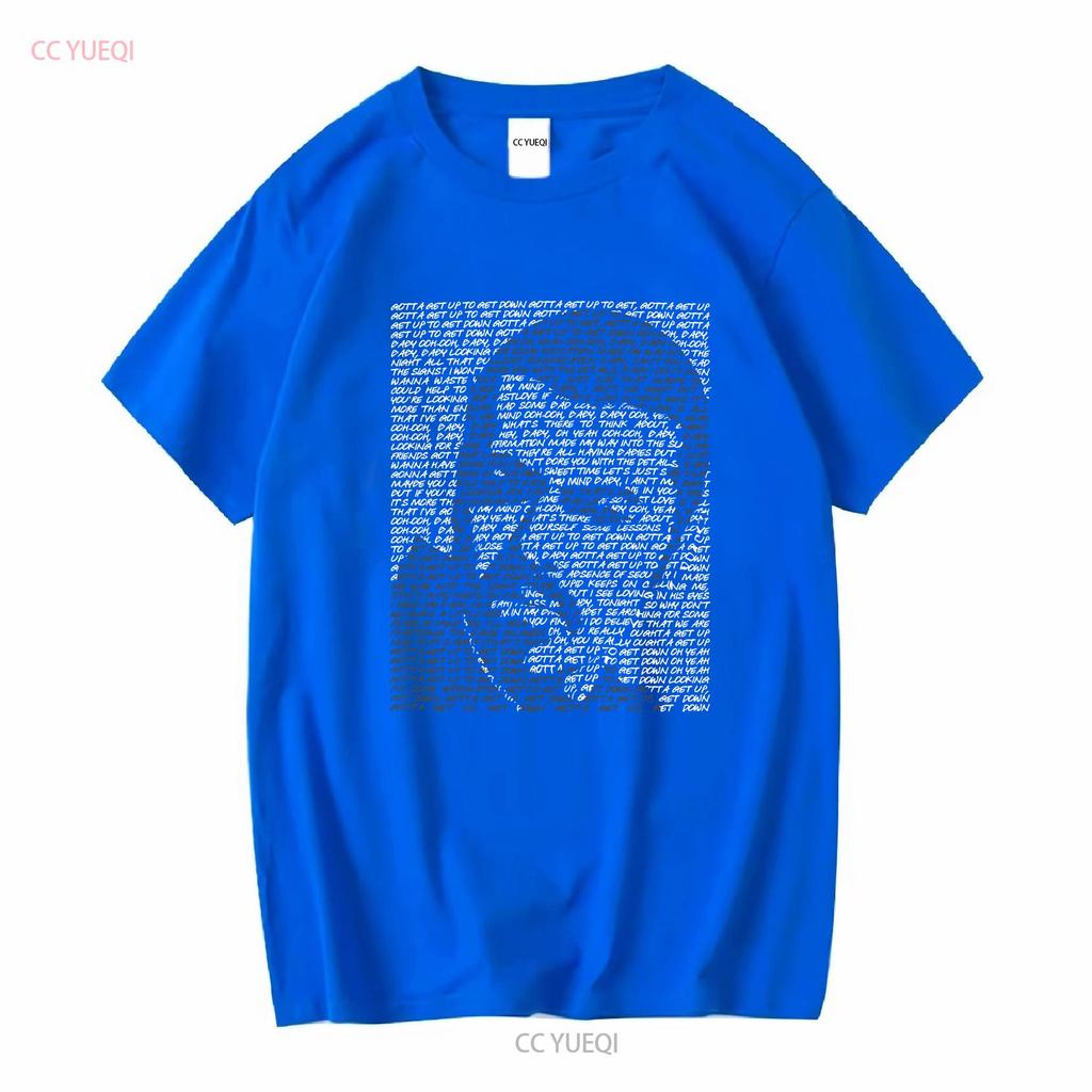 George Michael 'Fastlove' Lyrics Art T Shirt Hand Designed Tribute Merchandise Long or Short Sleeves Vintage Washed