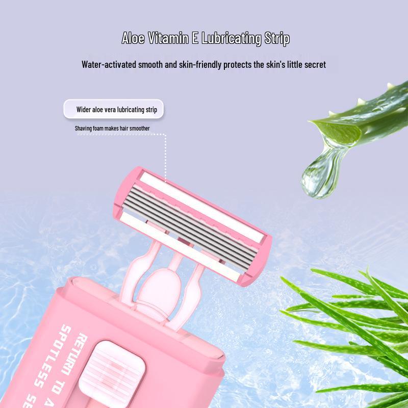 Retractable Women's Razor for Body, Legs, Armpits, and Private Areas