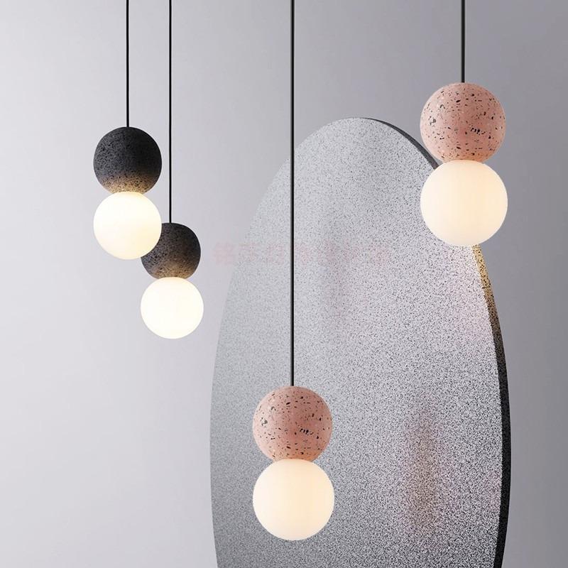 European Creative New LED Cement Chandelier Living Room Restaurant Bar Clothing Store Decorative Lighting