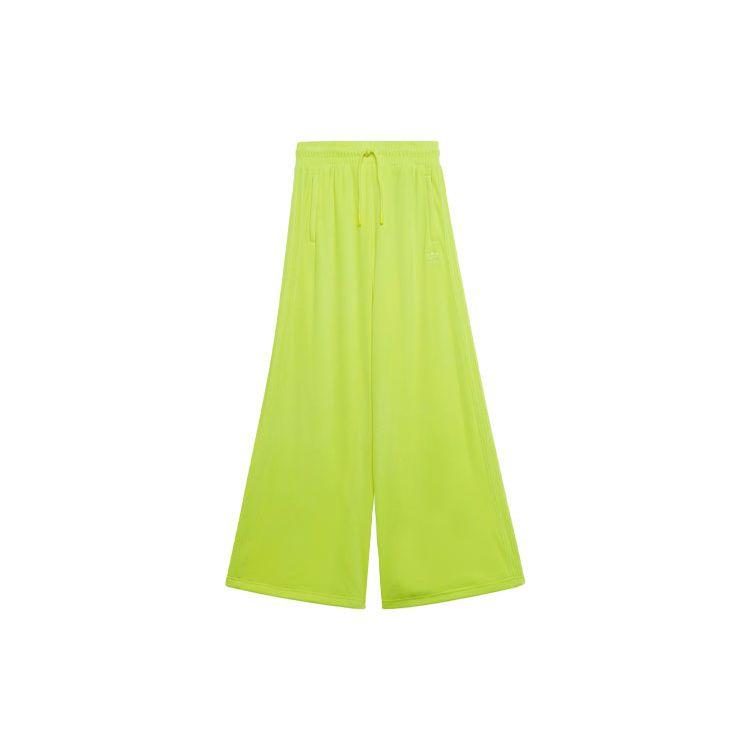 adidas Originals x Jeremy Scott Women s Velour Wide Leg Track Pants Solar Yellow H50964 XS
