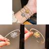 Copper Zircon Flower Pendant Bracelet For Ladies Fashion Casual Or Office Wear Jewelry