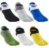 WIOIW Men's Two-Toe Tabi Socks, Ankle Socks, Mesh, Sports, Cotton, Set of 6